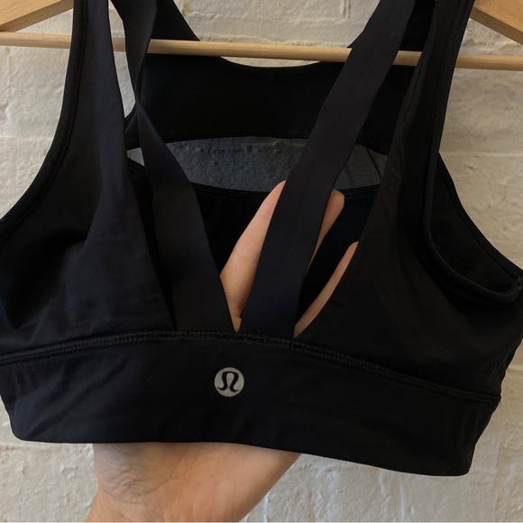 Lululemon || Run The Day Bra Mesh Strappy Black 6 - Picture 3 of 6
